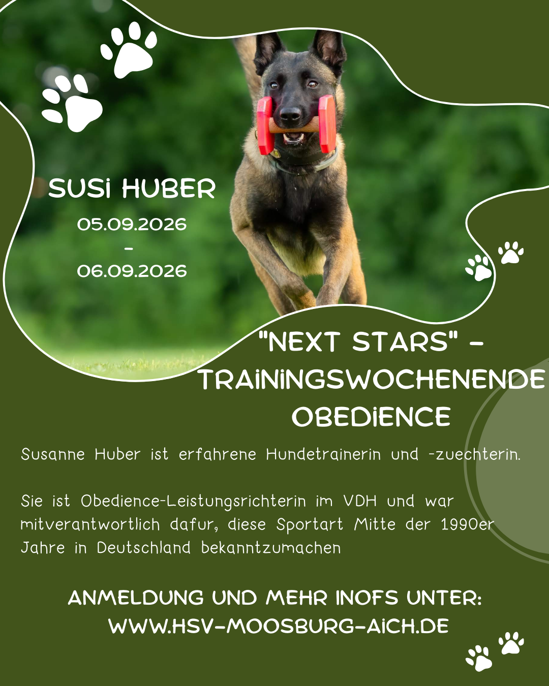 Susi Huber - "Next stars" - Trainingswochenende Obedience