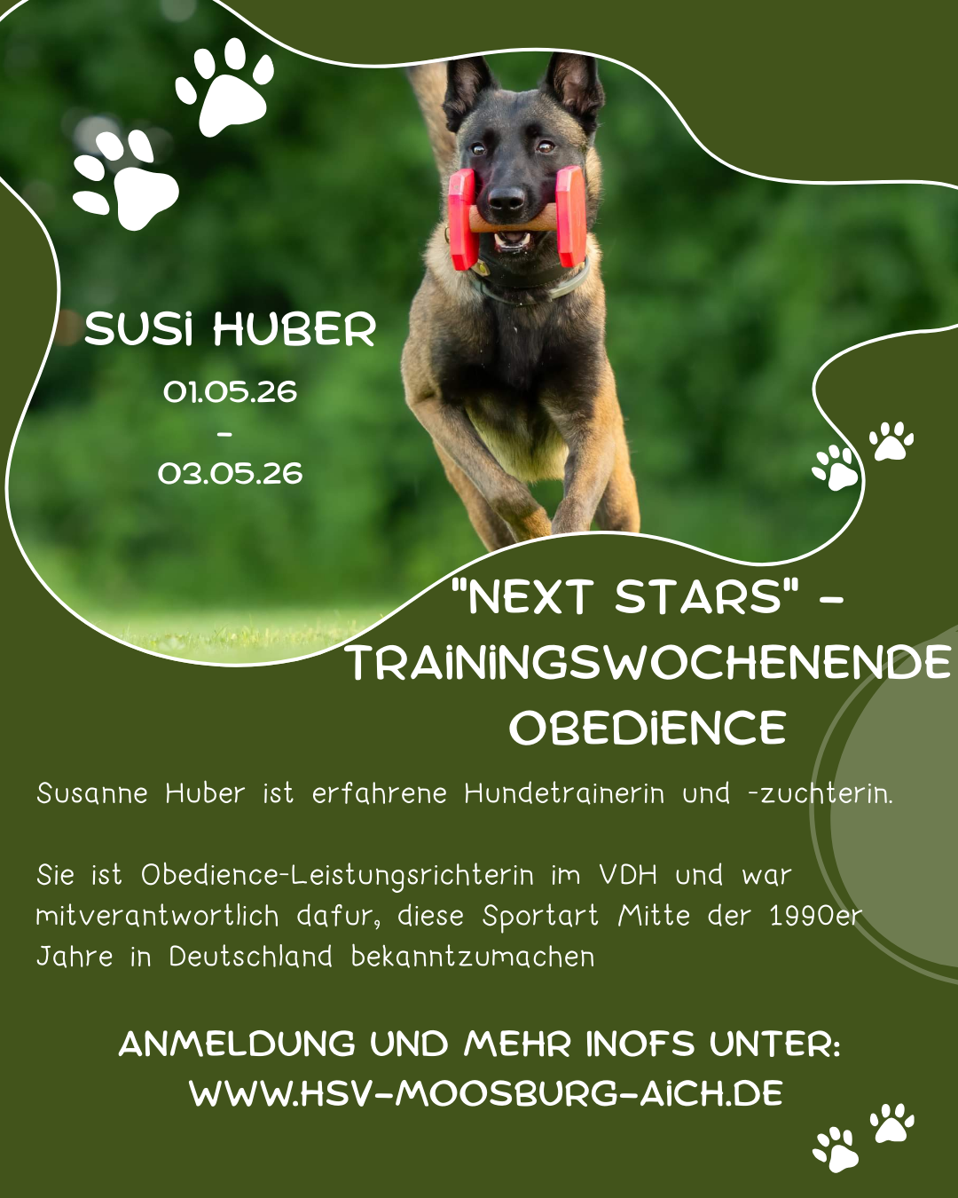 Susi Huber - "Next stars" - Trainingswochenende Obedience
