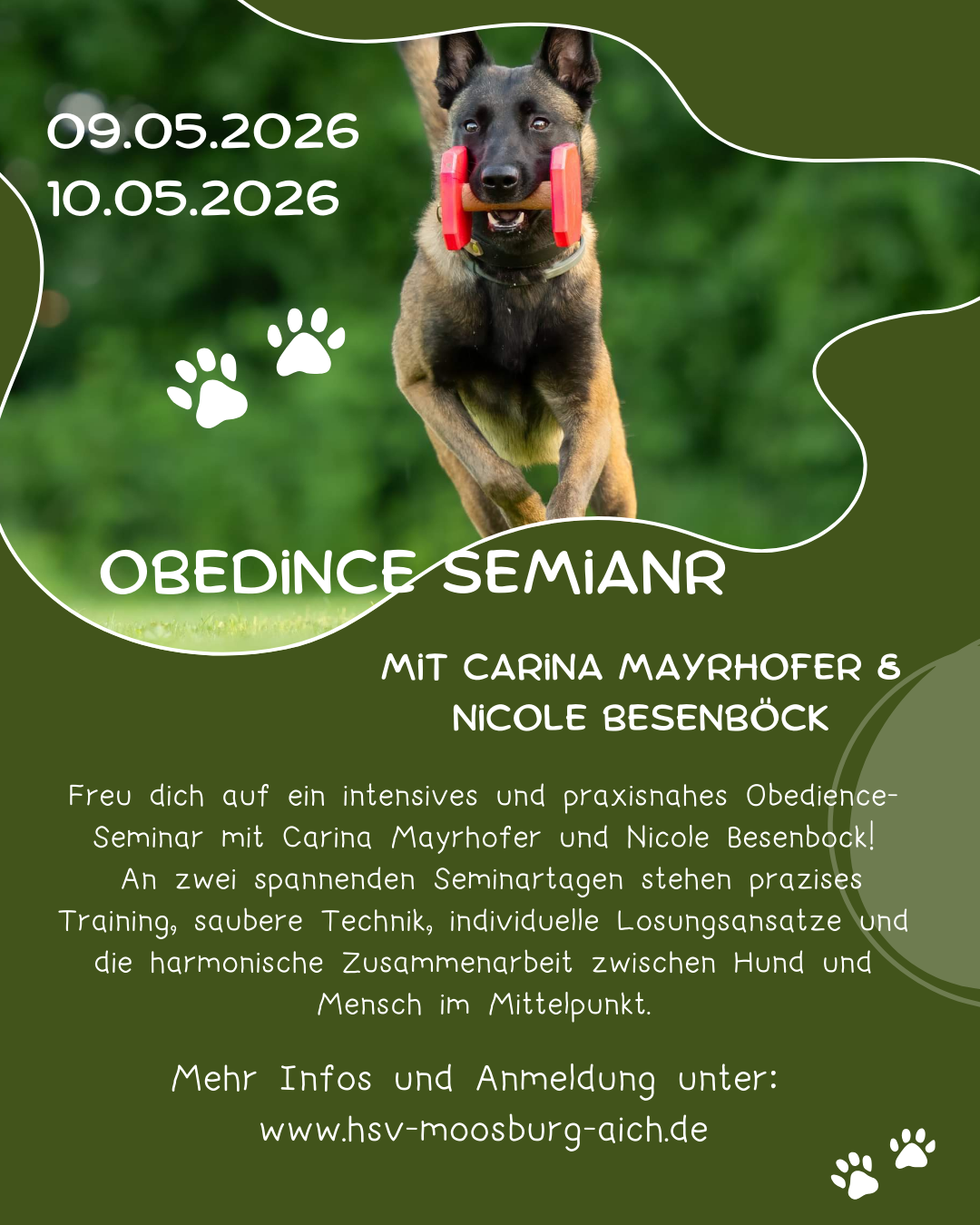 Obedience Seminar mit Carina Mayrhofer & Nicole Besenböck